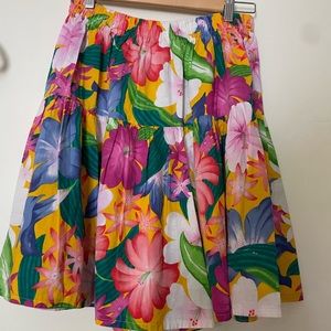 Vintage Floral Skirt shorts One Size Fits Medium to Large